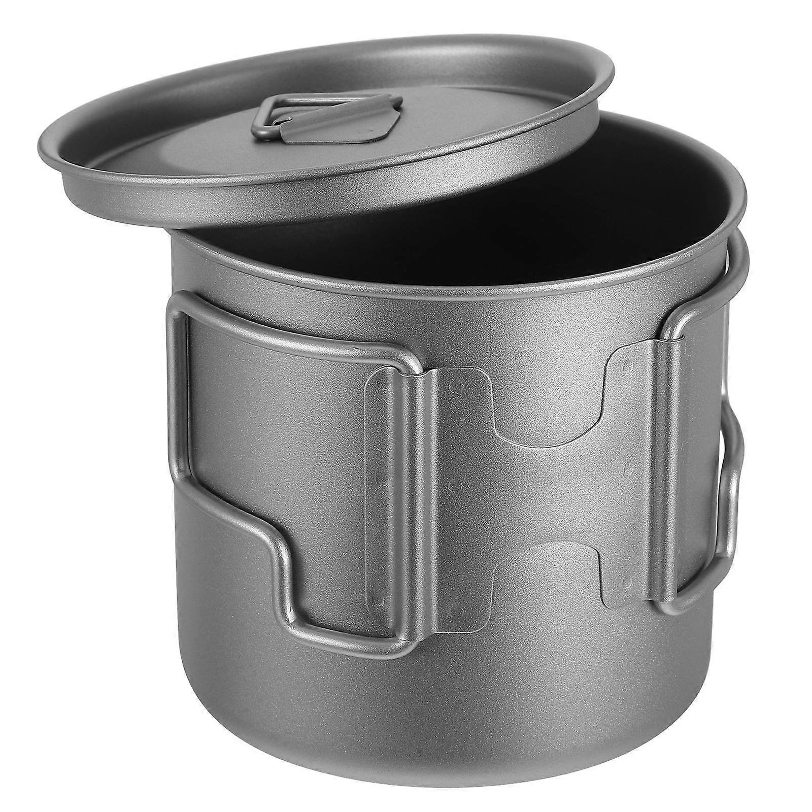 Portable Drinking Cup Titanium Thermal Cup Office Use Quick Heating Dark Grey Cylindrical 1Pack