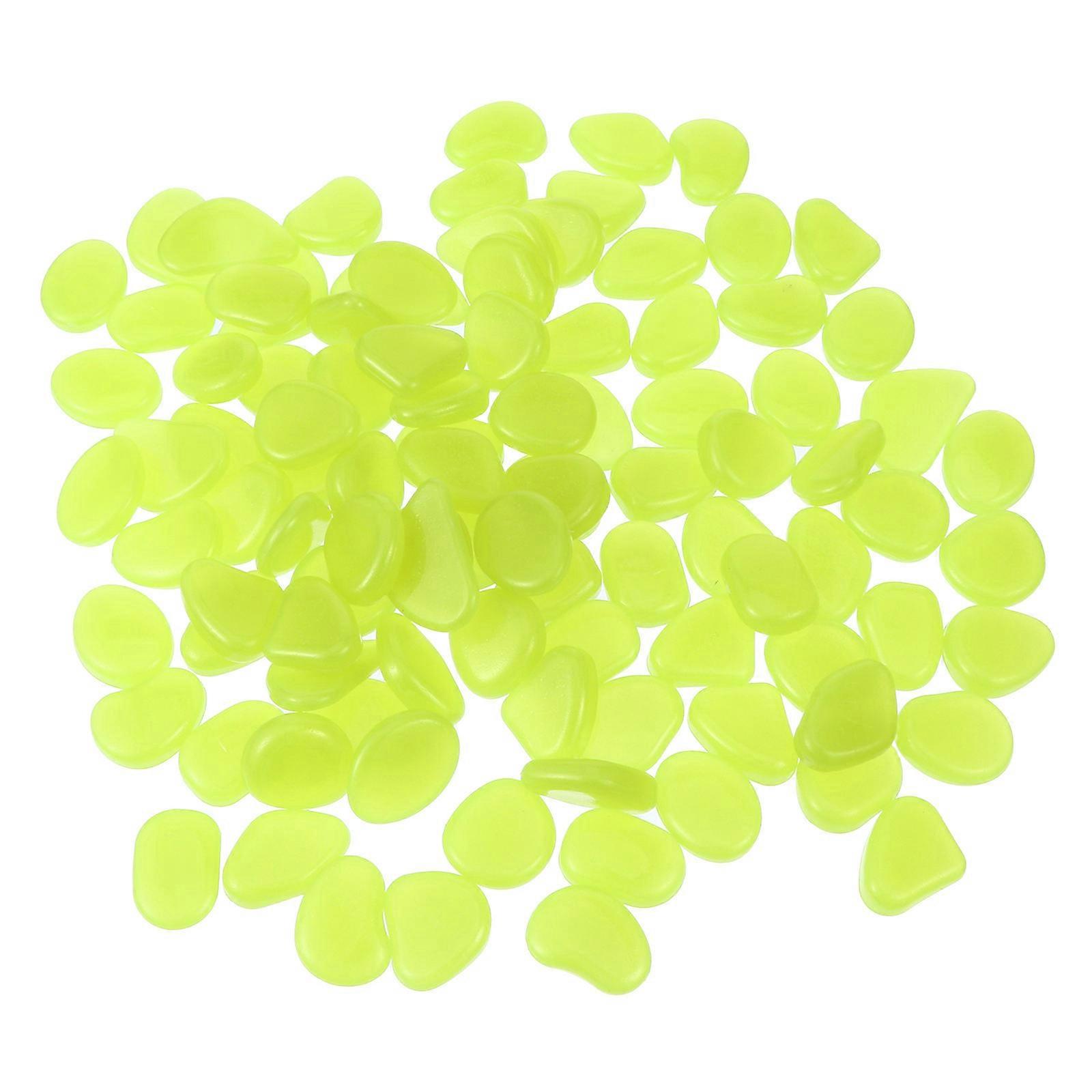 Luminous Pebbles for Driveway Lighting 3.5X2.5CM Solar Powered 100Pcs