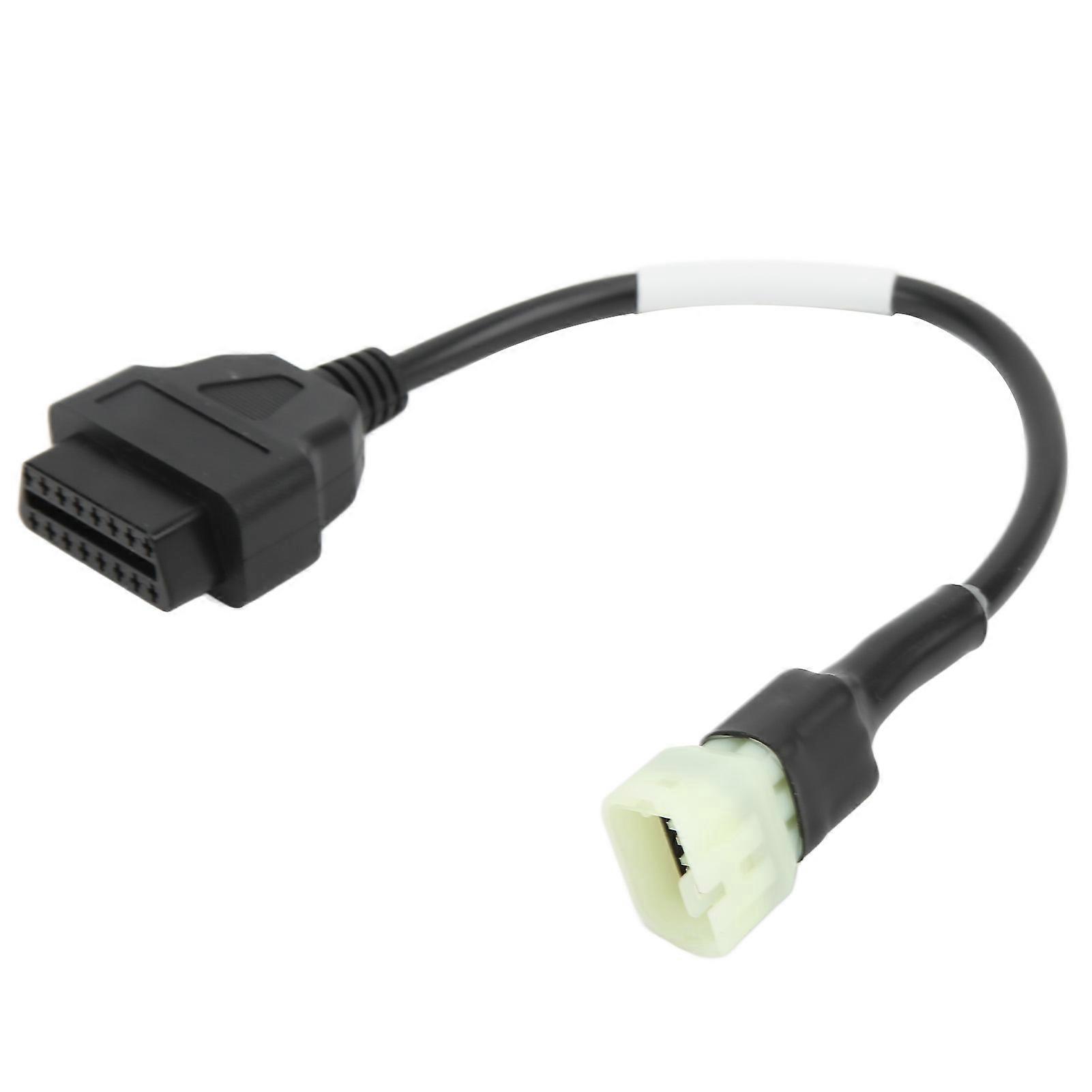 OBD2 6 Pin Diagnostic Cable Conversion Adapter for Motorcycle for Delphi ECU with Connector