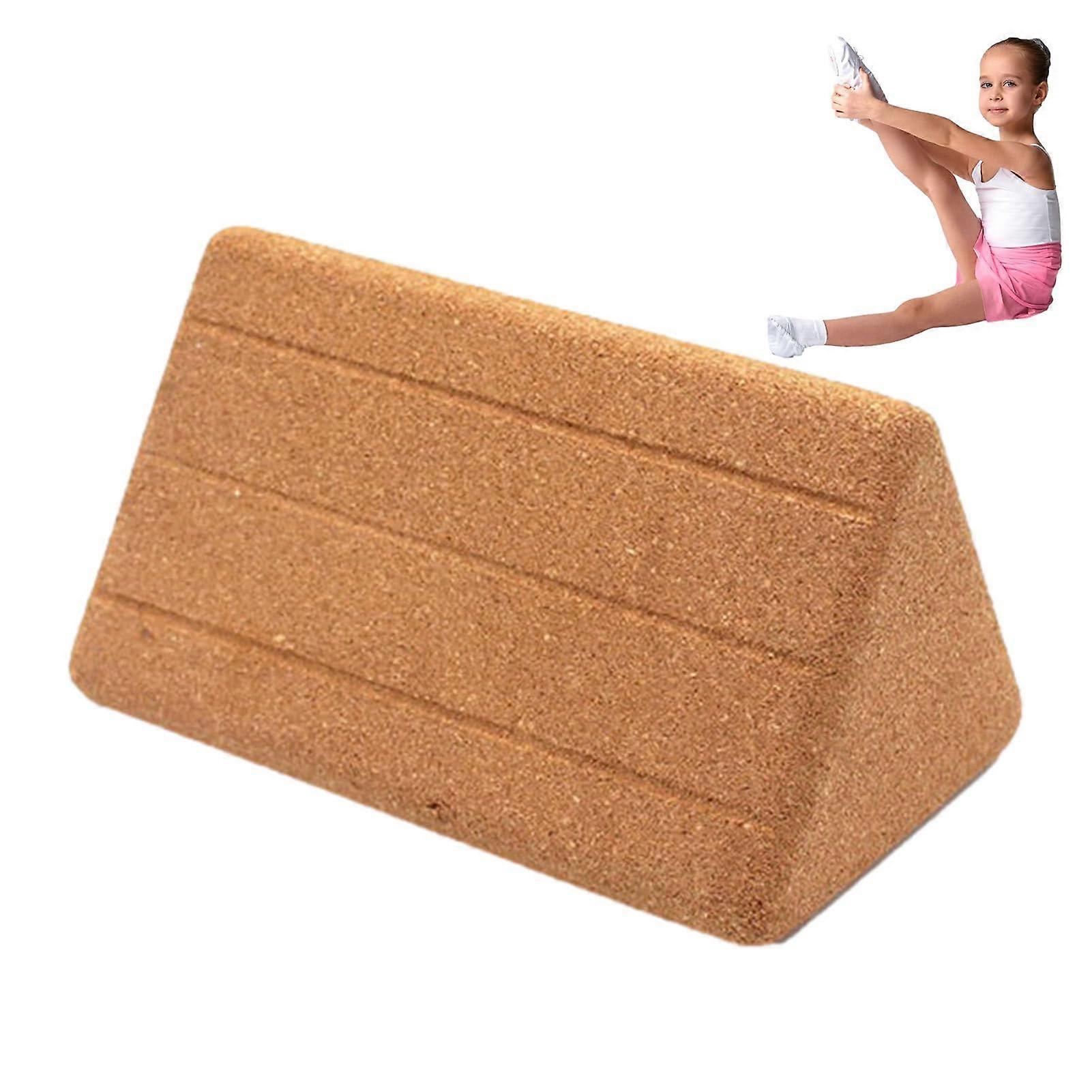 Cork Yoga Blocks, Cork Yoga Blocks, Triangular Yoga Stone Natural Cork, Support Stone for Deepening Poses, Improving Strength, Balance and Flexibility