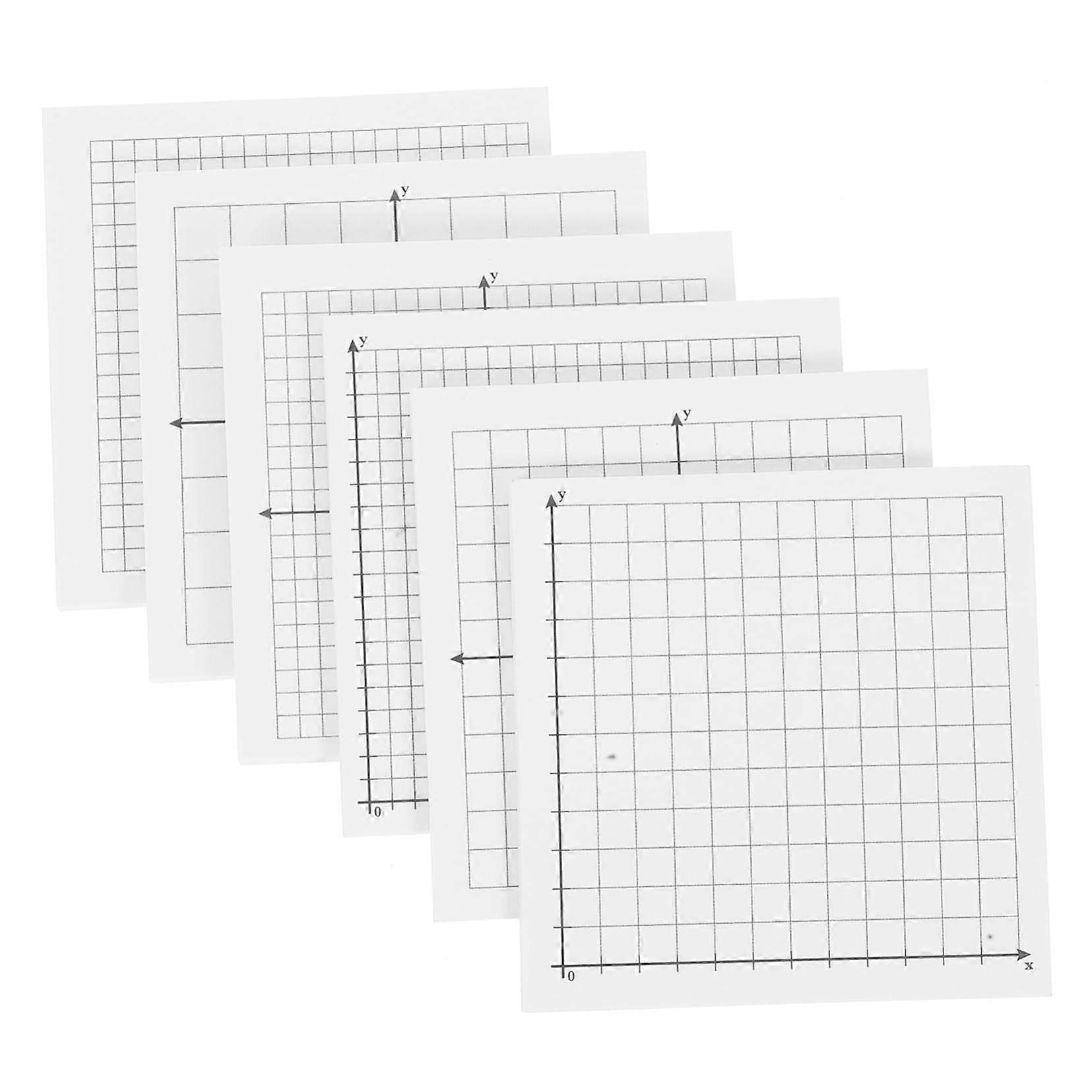Graph Paper Sticky Note Pictures Mini Chart Pads Adhesive Notebook Sticky Notes for Office School Maths Items Pack of 6