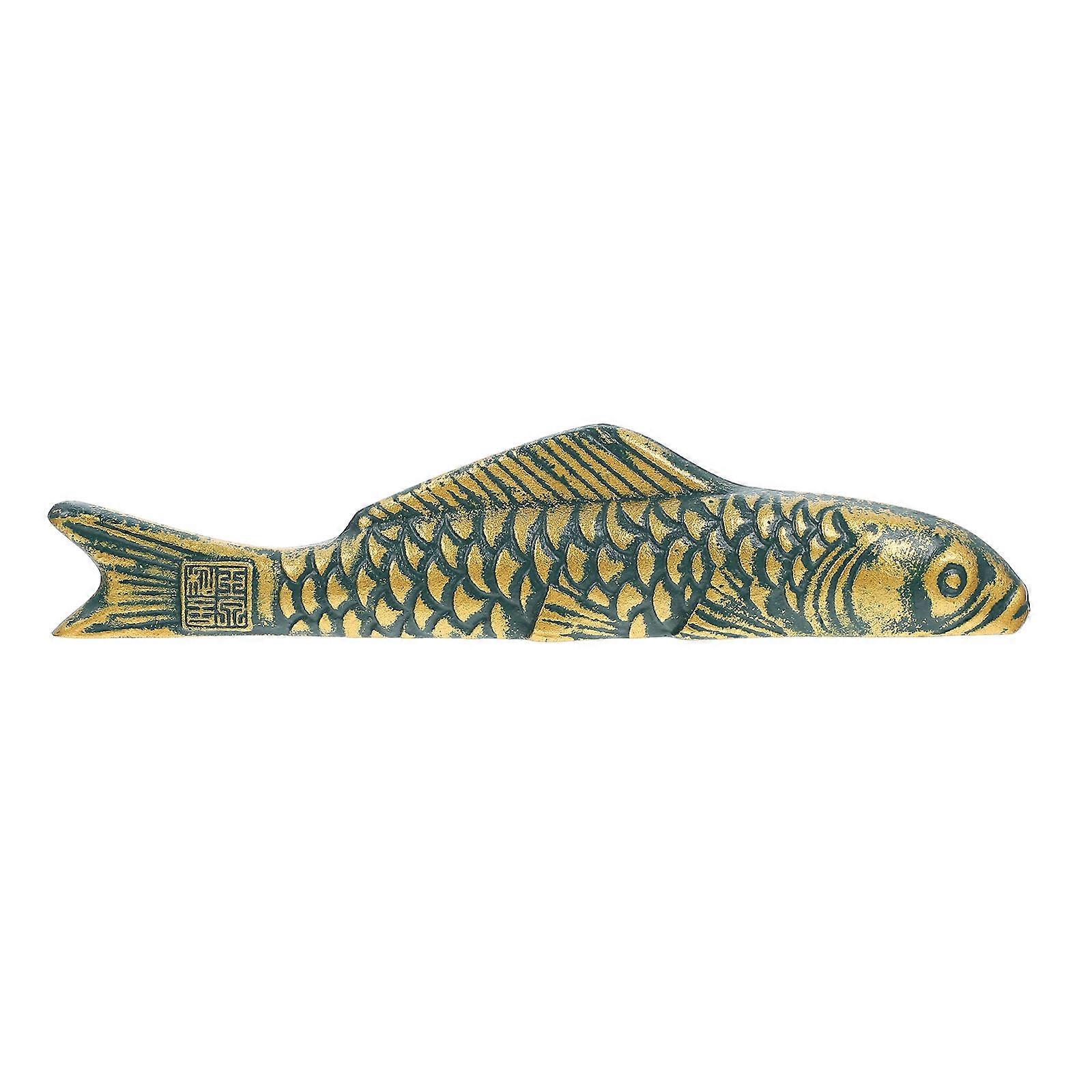 Cast Iron Paperweight Carp Shape Chinese Calligraphy Enthusiasts Writing 1Pack