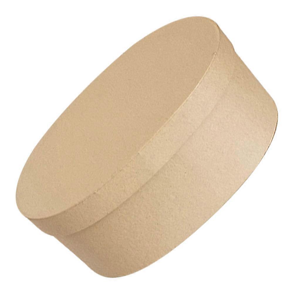 Oval Cardboard Storage Box for Cookies, Compact Cake Packaging for Safe Storage, Party & Baking Use
