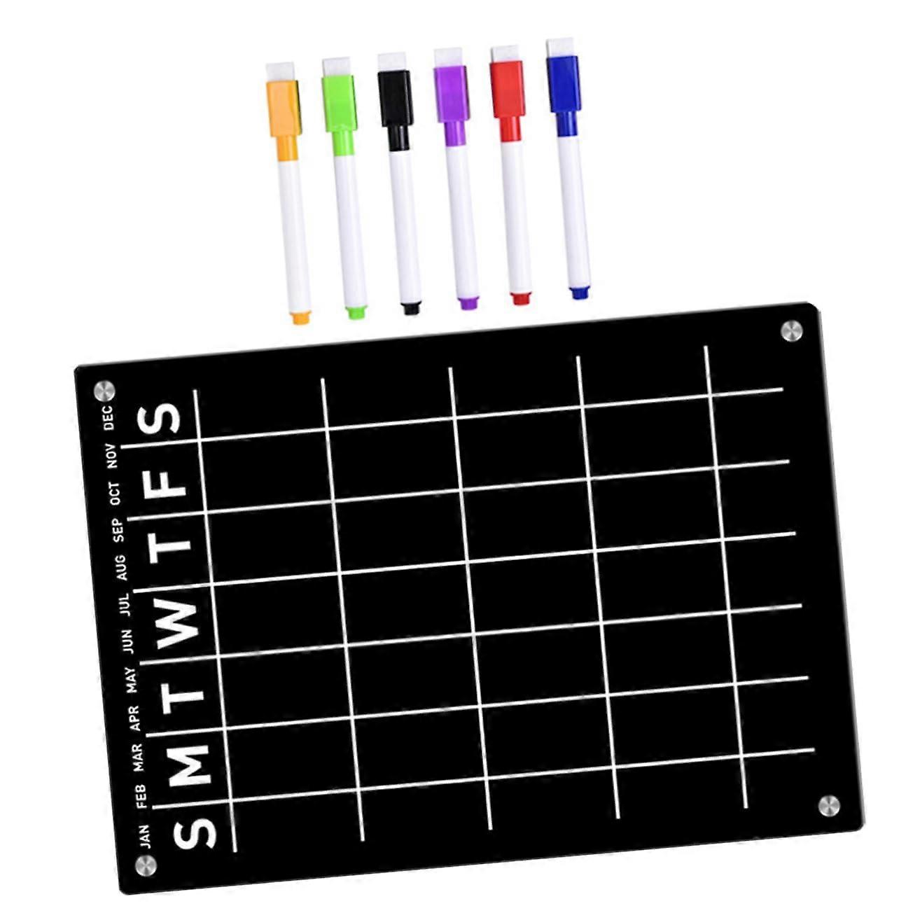 Message Board Fridge Weekly Planner Magnetic Kitchen Calendar Time Schedule Board