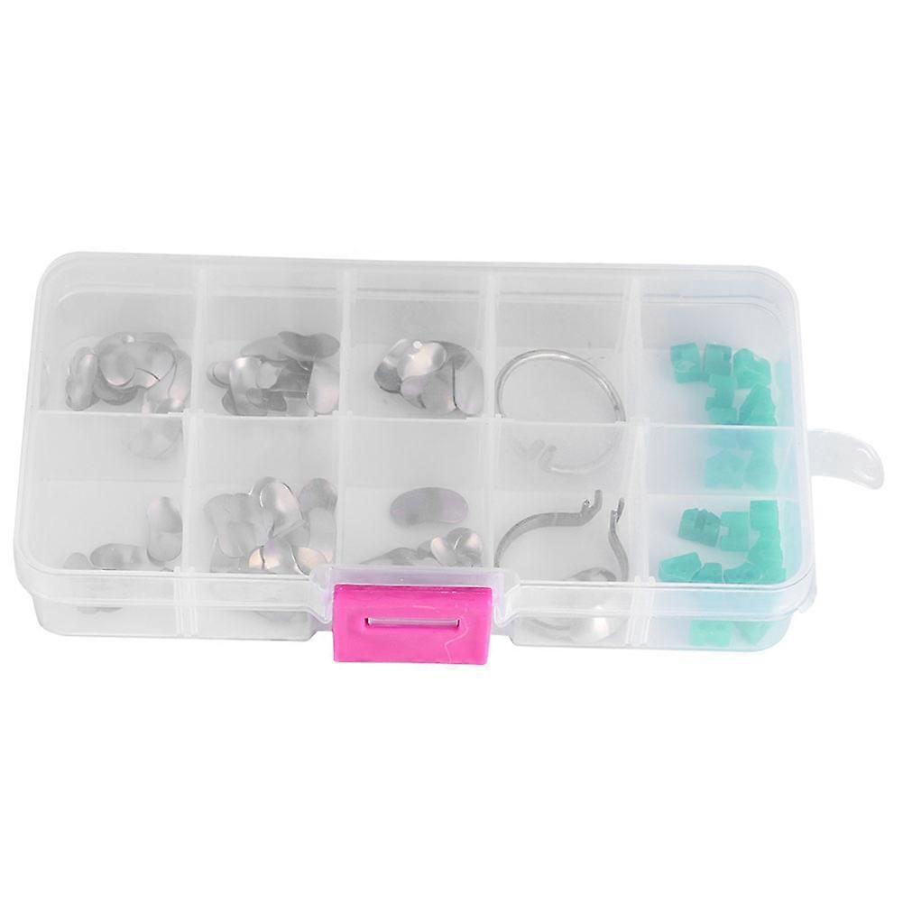100Pcs/box Dental Matrices Dental Sectional Contoured Matrices Matrices Ring Wedges