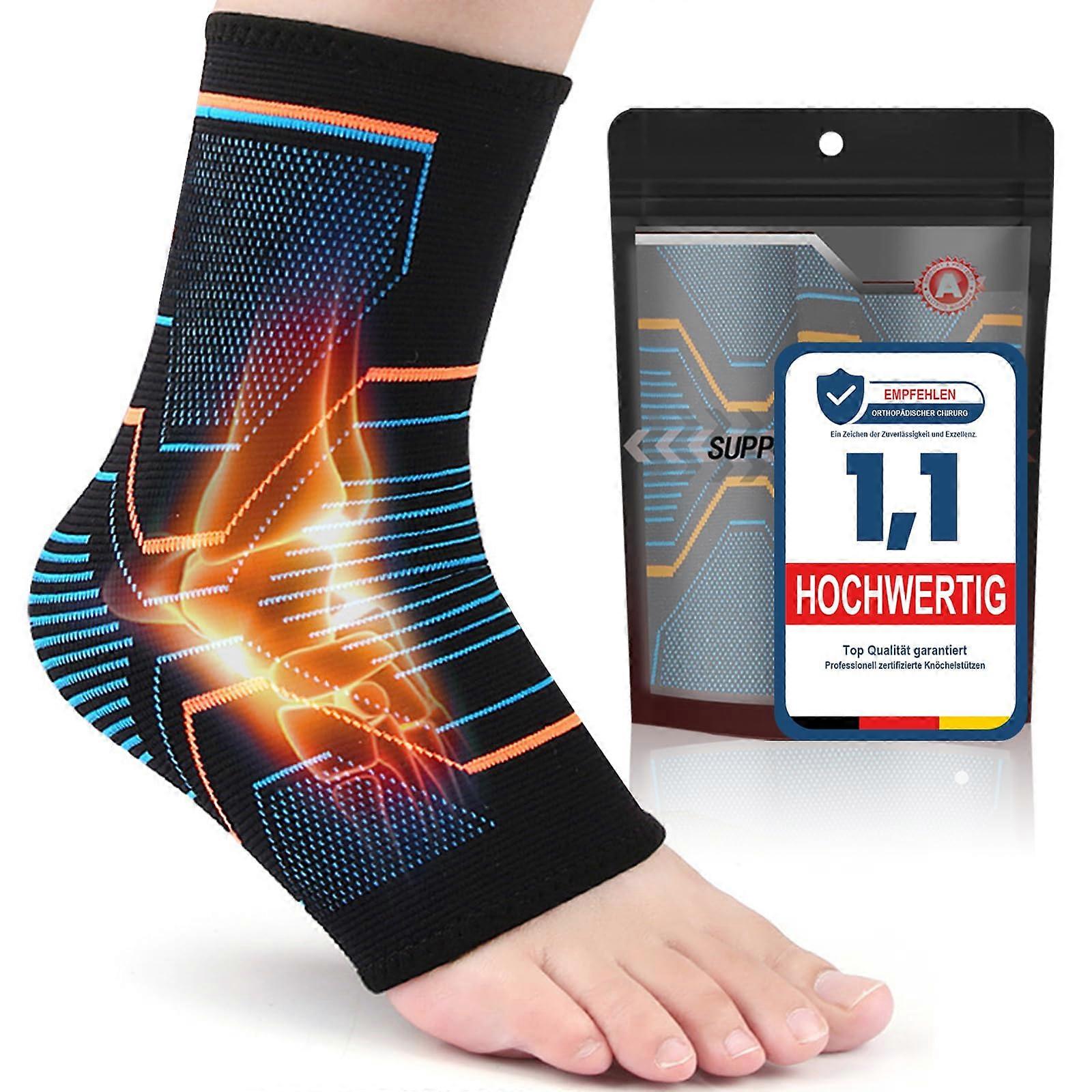 Professional Sports Ankle Brace Unisex Size XL With Compression Socks Highest Comfort And Optimal Stability