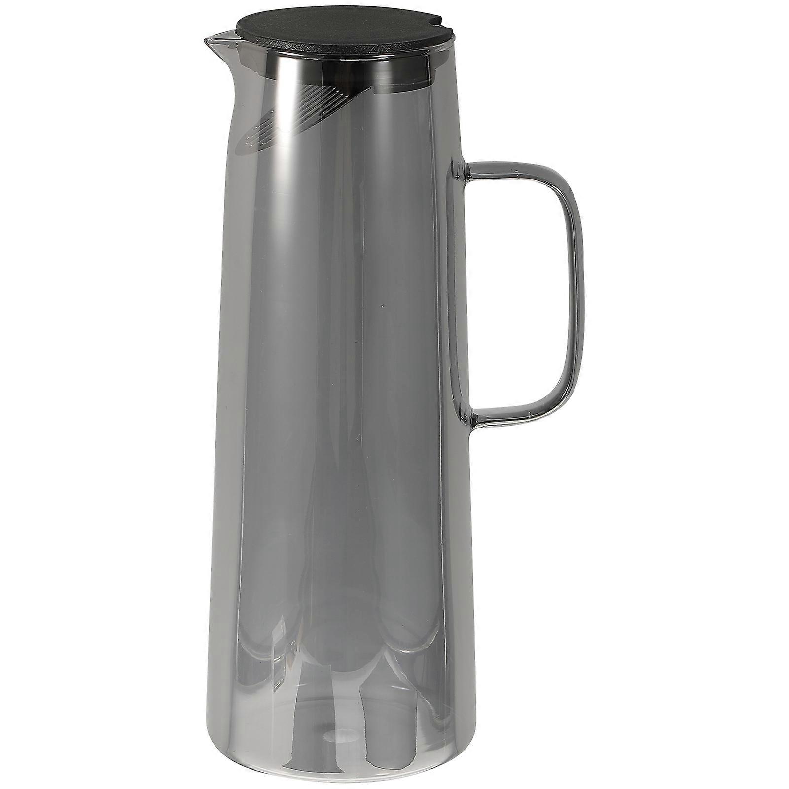 Glass Water Kettle Pitcher with Lid and Capacity Indicator for Home Use, Suitable for Juice, Tea and Cold Drinks