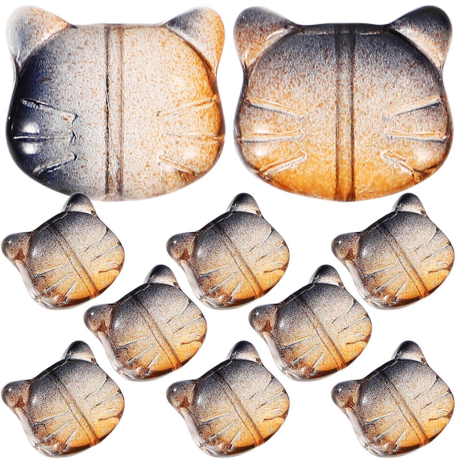 Jewelry Beads For Making Jewelry Cat Shaped Beads Diy Accessories Handmade Bracelet Assorted Color 100Pcs