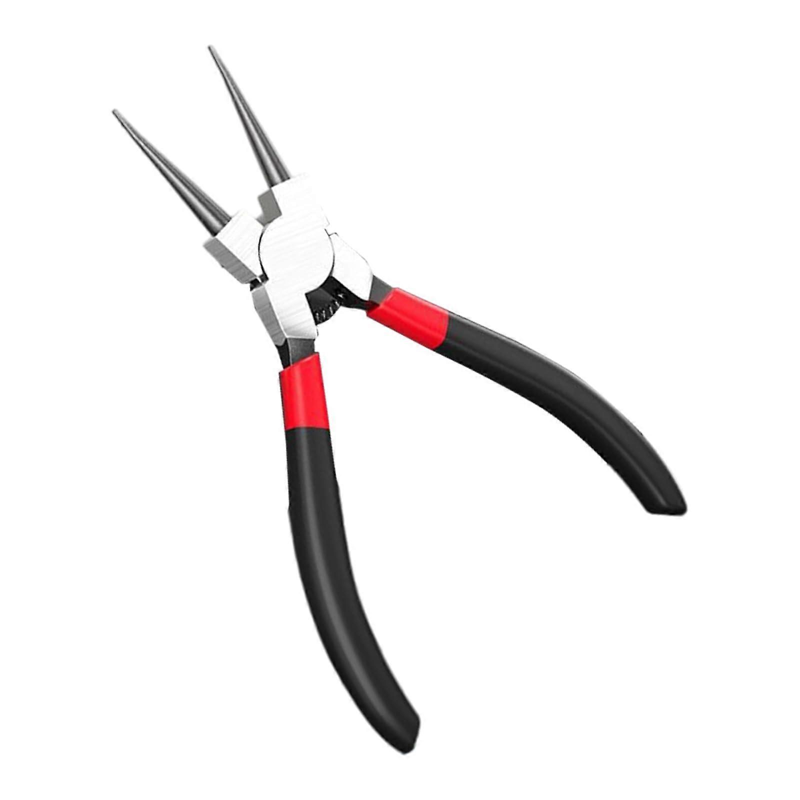 Multi-Purpose Needle Nose Pliers 5 Inch Straight Tip for Auto Repair, Inner/Outer Grip, Durable Steel Construction