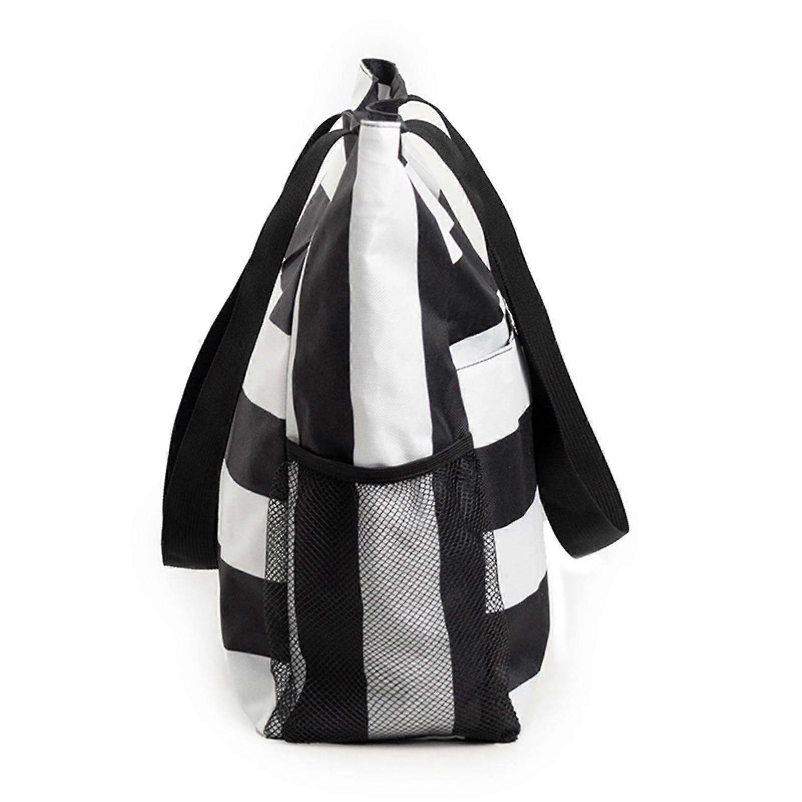 Multipocket handbag, large capacity, waterproof, foldable, beach tote