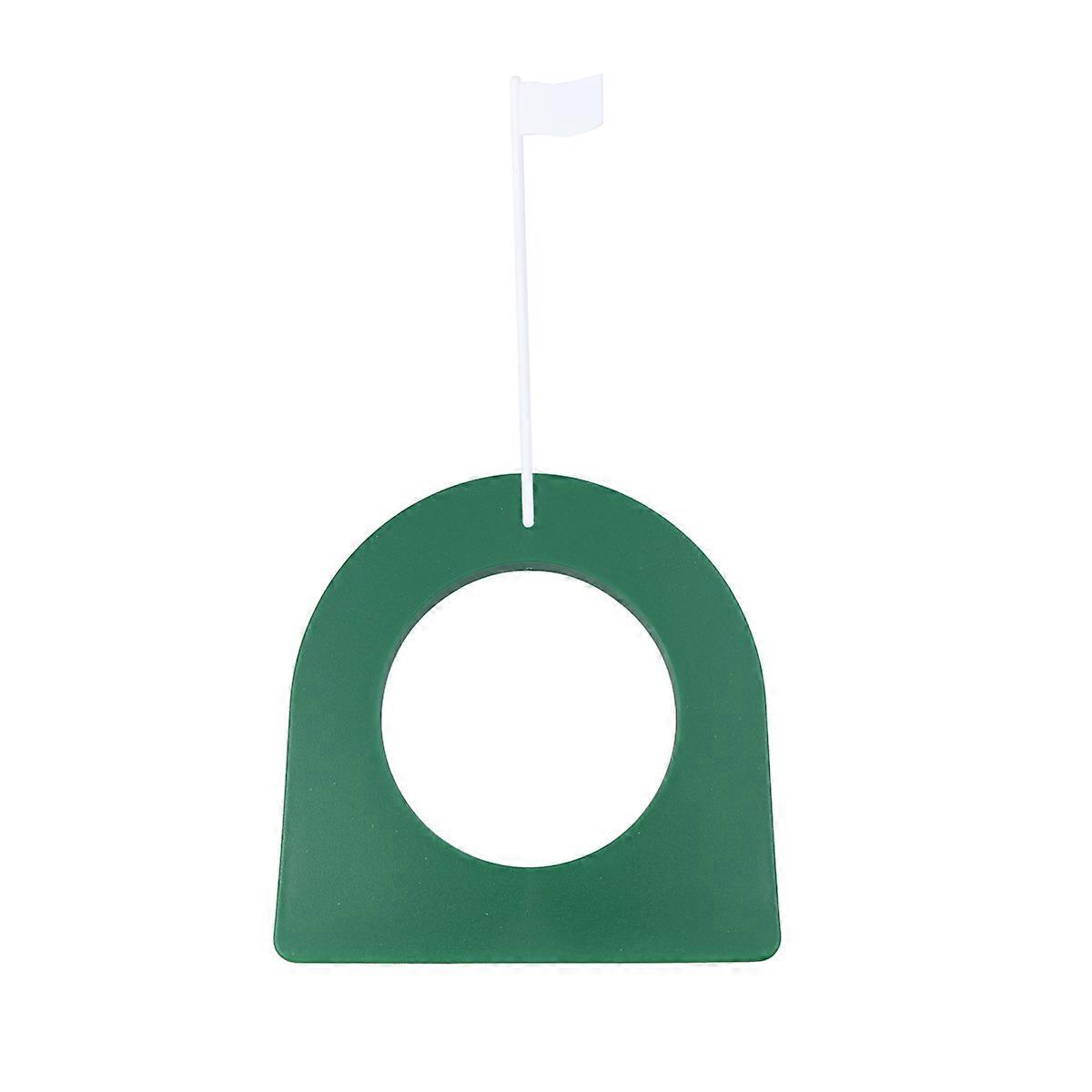 Portable Plastic Putting Cup for Practice Use Green with Inner Ring for Accuracy Improvement and Lightweight Design 4.5 Inches