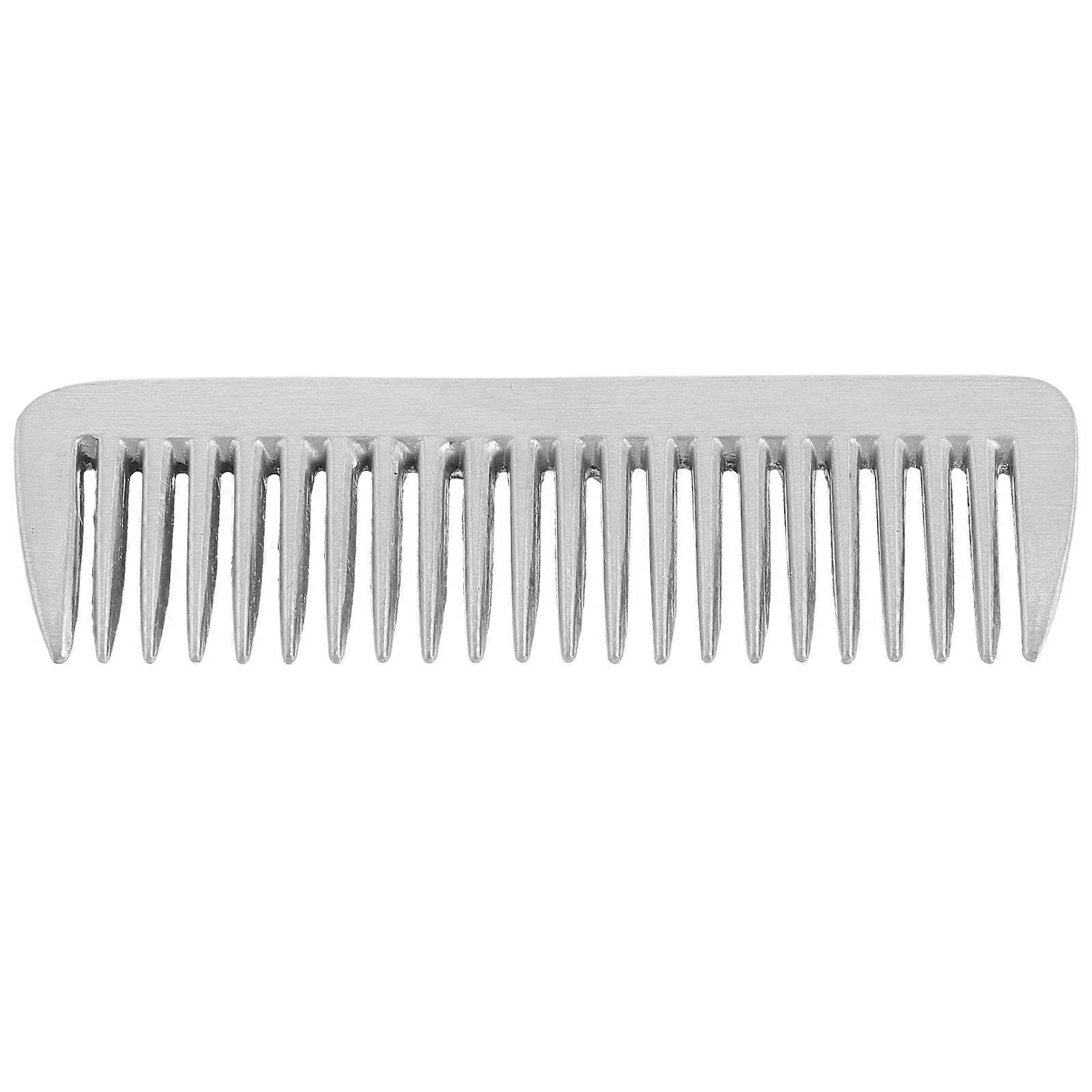 Polished Aluminum Pet Comb for Dogs and Cats – Fine Tooth Grooming Tool for Dandruff Removal, Bathing, and Detangling with Ergonomic Grip and Durable