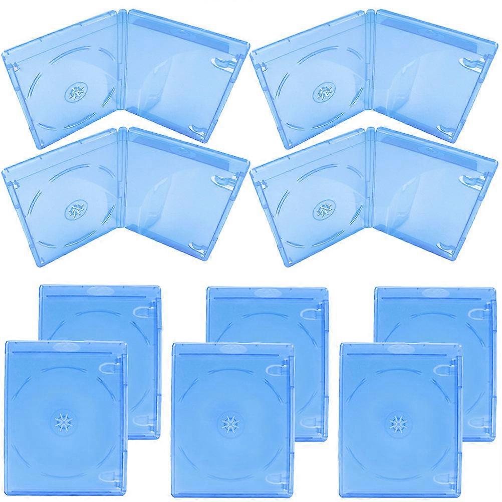 15pcs Disc Case Organizer, Portable CD DVD Storage Box, Lightweight Plastic Design for Scratch and Dirt Protection, Home and Travel Use