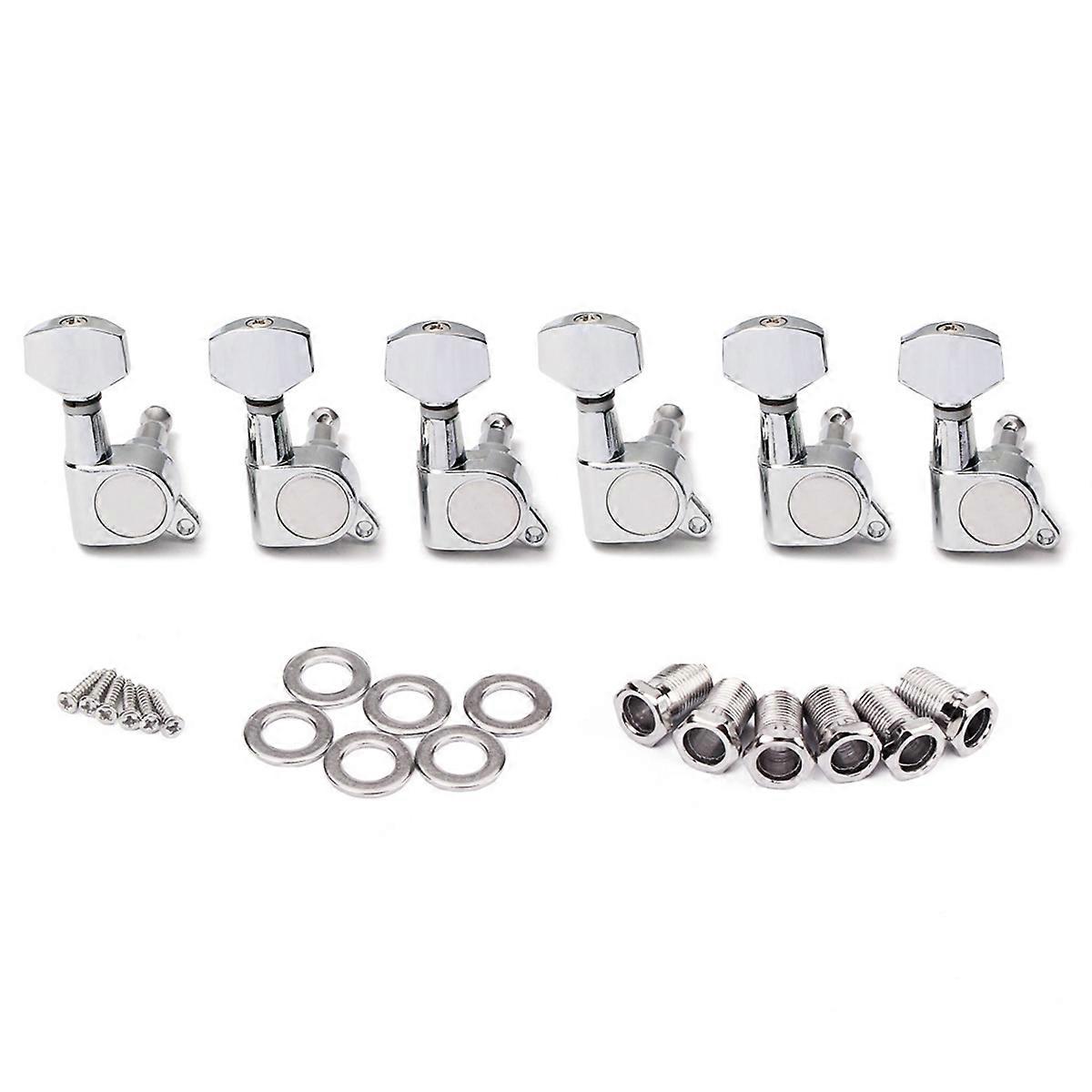 Guitar Tuning Pegs Guitar String Alignment Tools for 1Set Silver