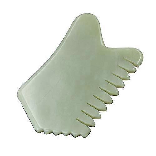 Jade Stone Gua Sha Comb for Face and Scalp Massage, Jade Body Scraper Tool, Natural Jade Spa Treatment Board