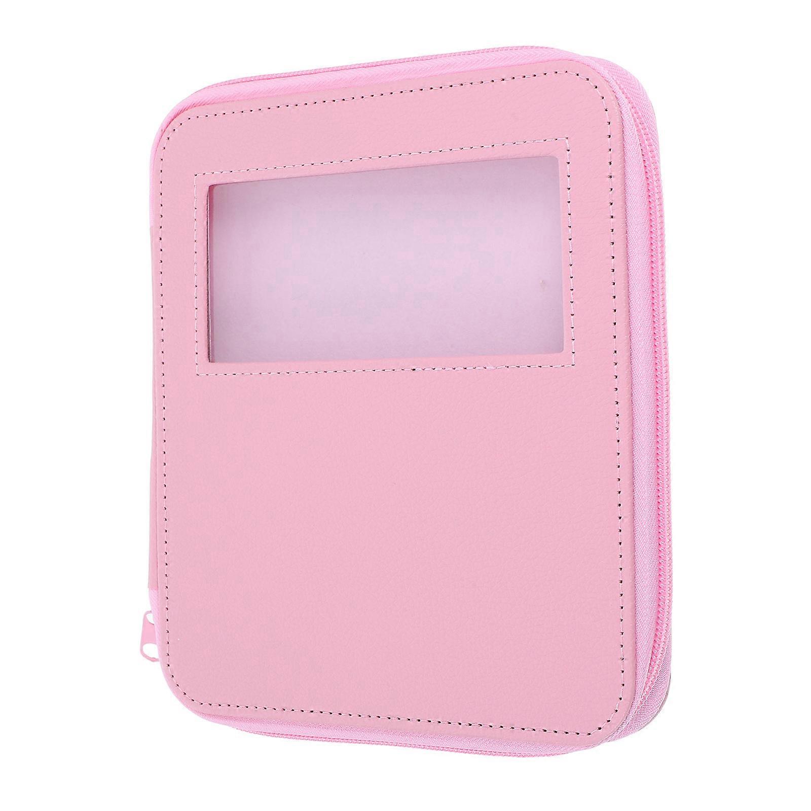 Crochet Case Rectangular Modern Design For Crochet Accessories And Tools Durable PU Leather 18.60X17.00X2.60CM 1Pack