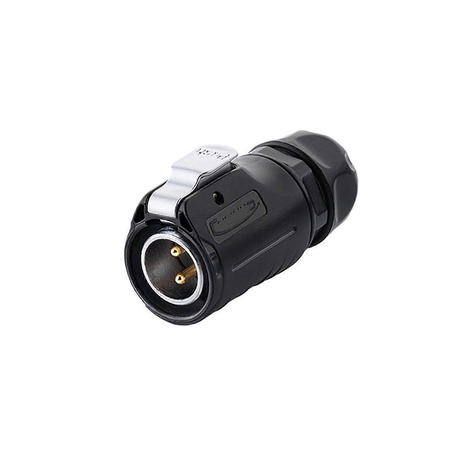 LP20 Plug and Socket Connector, Outdoor LED Power, 2-Core Male Plug, Automotive Use