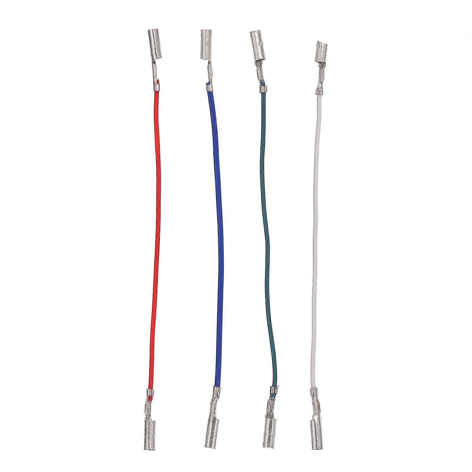 Phono Cable 4 Pcs Phono Wiring Test Cable Kit Headshell Wires Record Player Headshell Stereo Multimeter Leads Practical Lead Wires Plastic