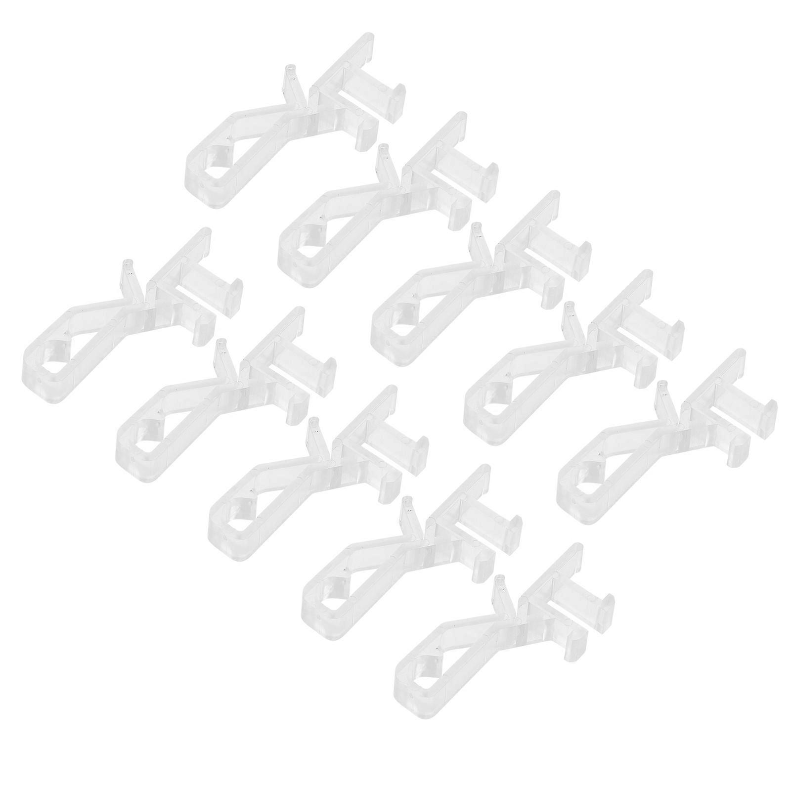Blind Replacement Valance Clips Hidden Channel Valance Clips Home Decor POM Material 4.80X2.20X0.80CM Transparent 20Pcs
