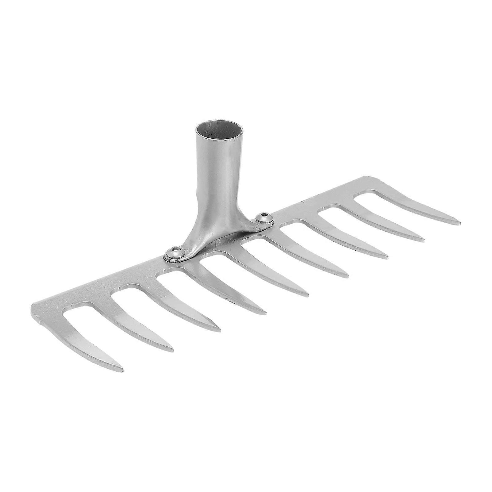Garden Rake Head Only, 1 Piece, Sturdy Teeth, Without Handle, For Outdoor Leaf and Dirt Cleanup