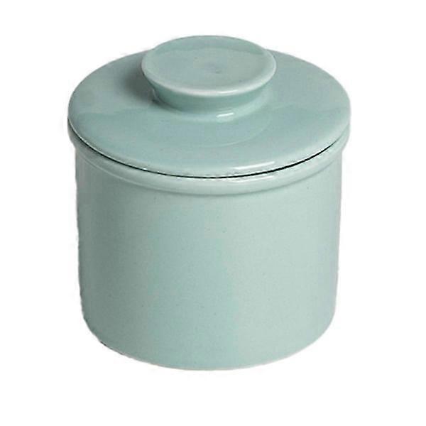 Ceramic Butter Dish with Lid - French Style Butter Keeper for Spreadable Butter, Dishwasher Safe, As Shown.