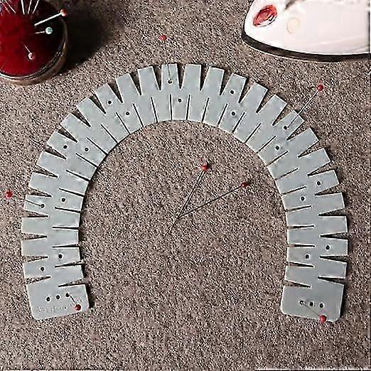 Flex Silicone Hemmer - Professional Sewing Tool for Perfect Hems Heat-Resistant Hem Ruler Flexible Sewing Aid, Marking Holes with Precision Marking Ho