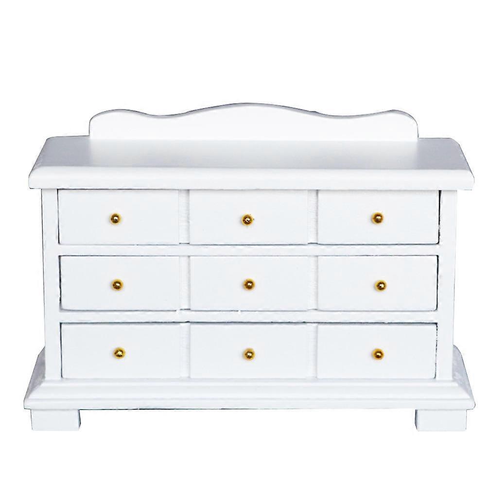 Realistic Mini Drawer Cabinet Ideal For Dollhouse Bedroom Decor With Decorative Function 1Set