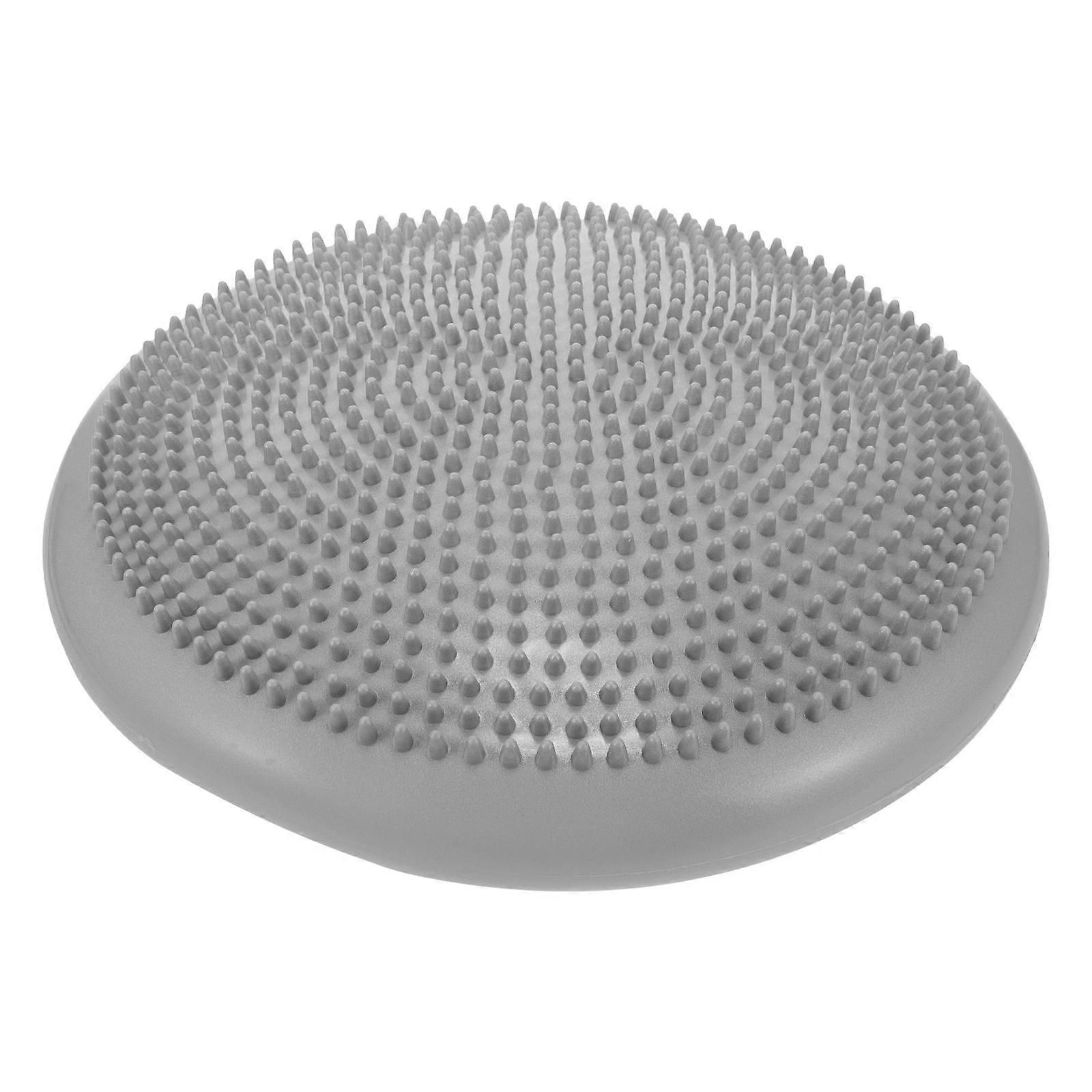 Grey Balance Disc for Exercise with Hand Pump Included Promotes Core Stability Relieves Back Pain