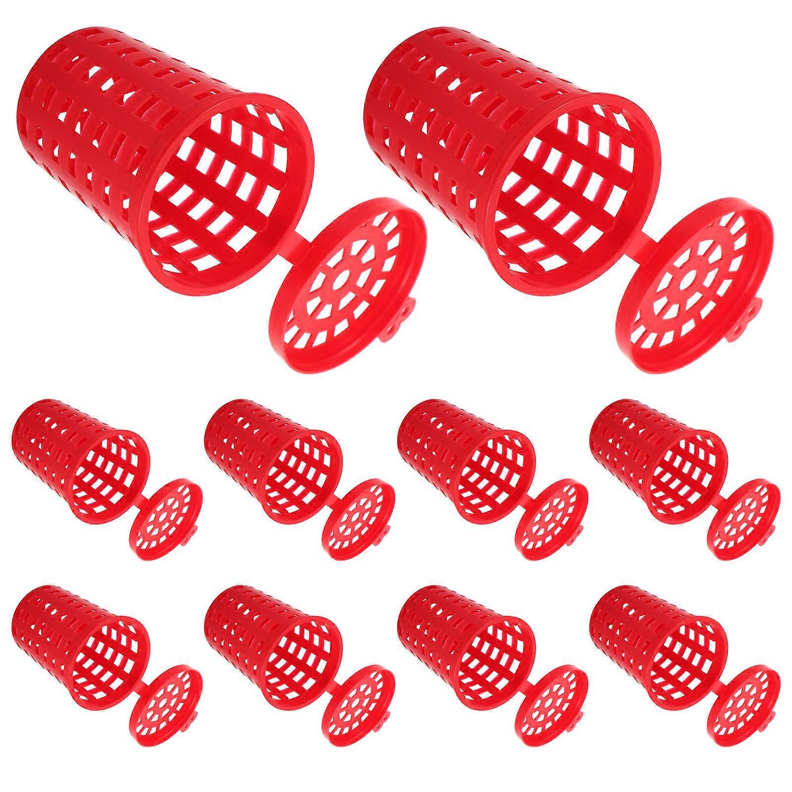 Fishing Bait Cage 10Pcs Large Portable Bait Holder For Shrimp And Crab Catching In Outdoor Fishing Activities