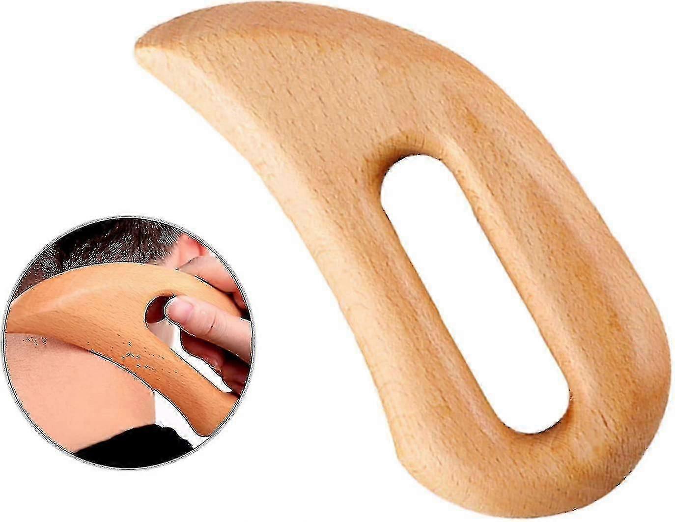Wooden Lymphatic Drainage Massage Tool Wooden Gua Sha Toolshandheld Gua Sha Scraping Paddle
