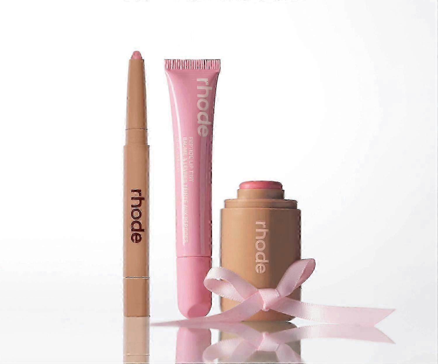 2025 RHODE the pink edit BLUSH and LIP TRIO
