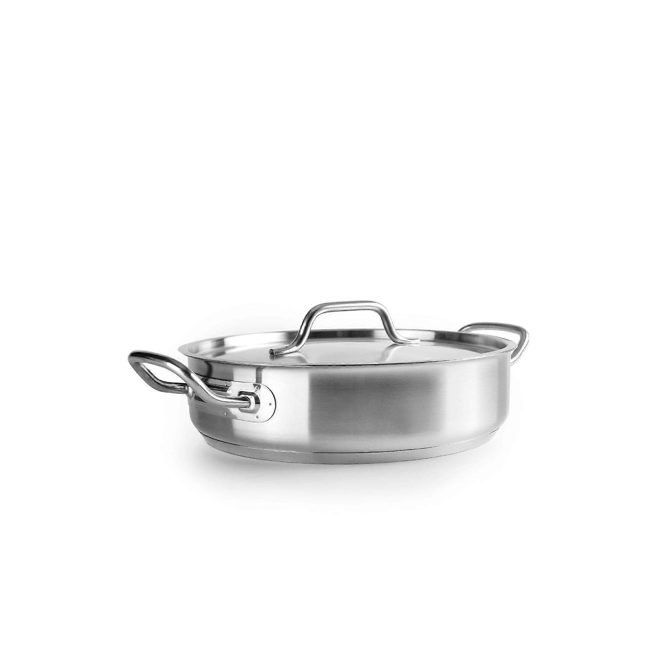 Saucepan with Lid 20 cm Stainless Steel 18/10 Suitable for Induction Cookers