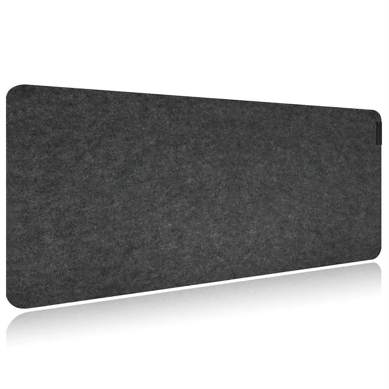 Desk Pad Felt Desk Mat - Large Extended Mouse & Keyboard Pad, Non-Slip Base, 900x450x2mm, Dark Grey, Home-O Compatible