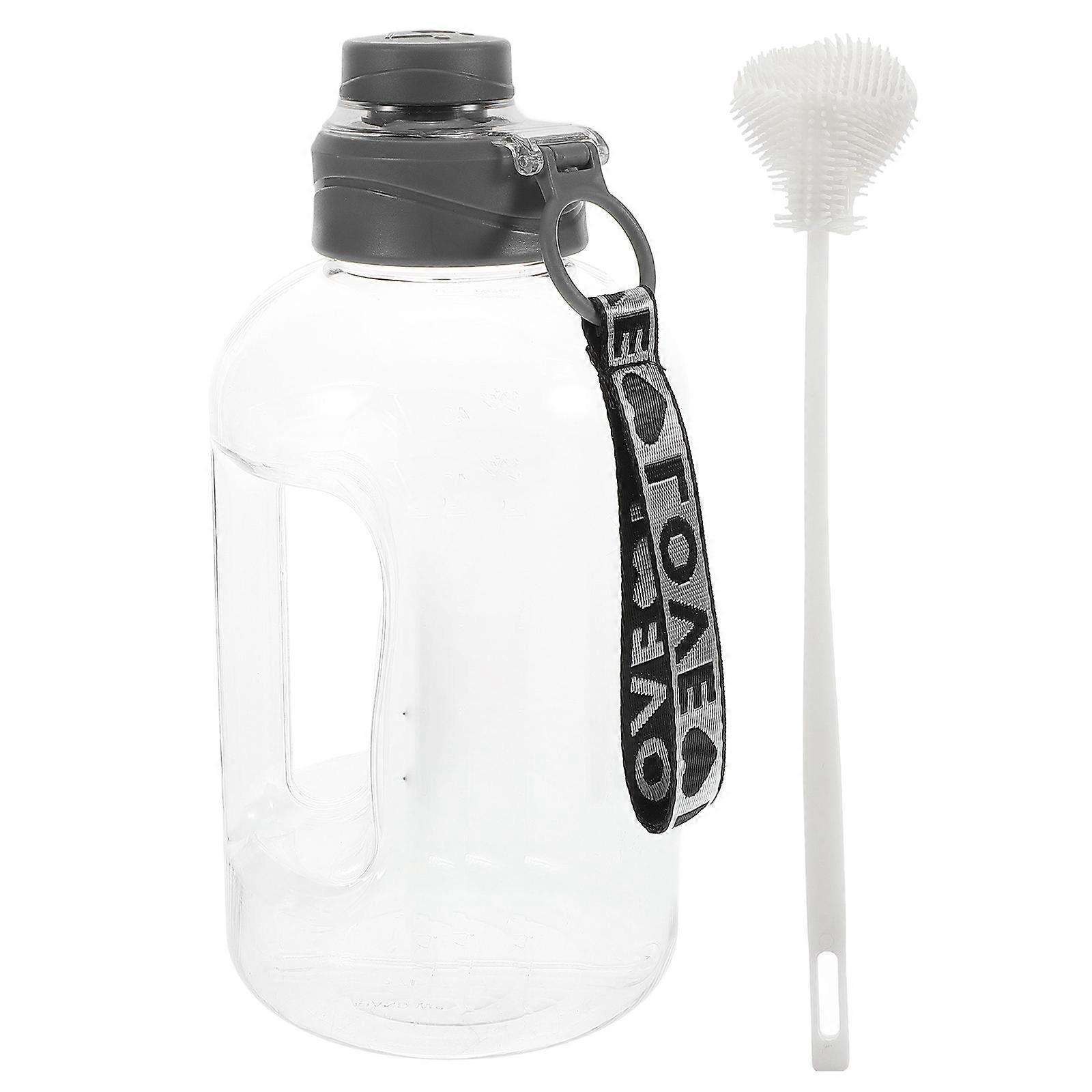 Portable Grey Water Bottle Large Capacity Suitable For Work And School Use Designed For Friends 1 Set