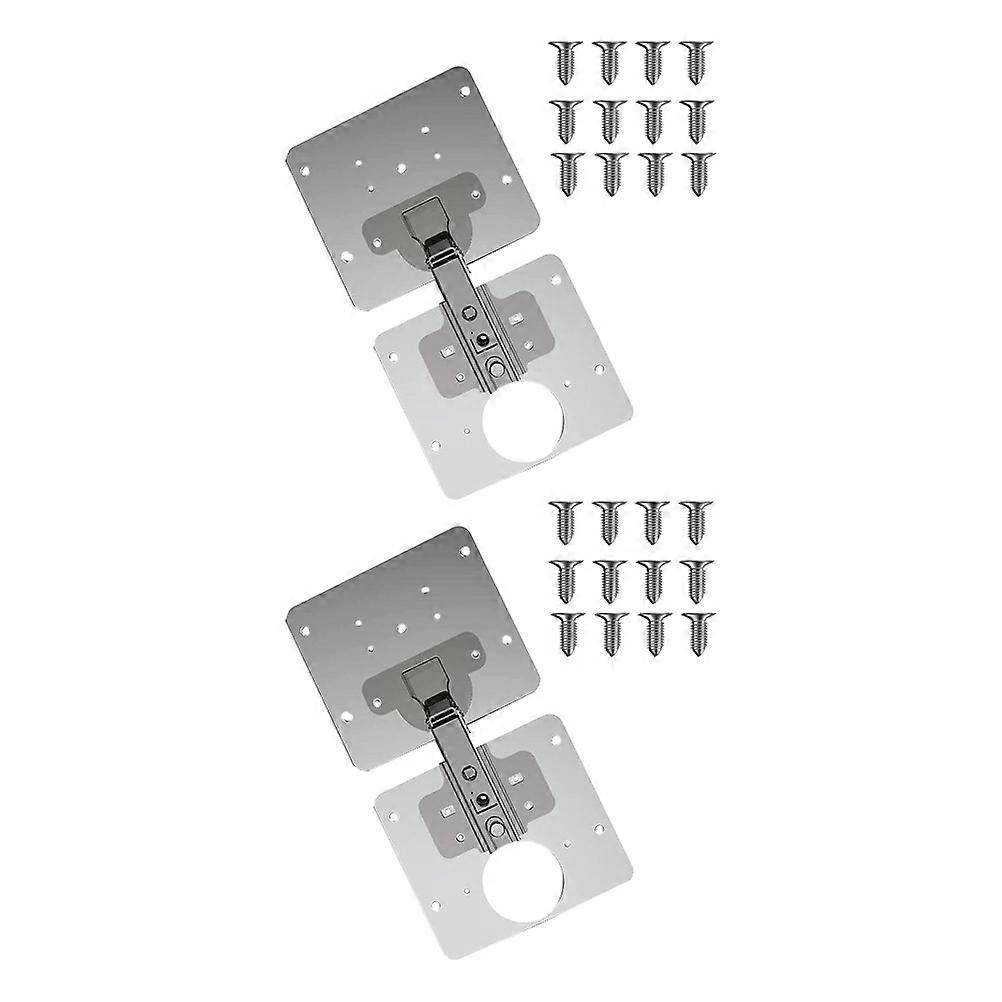 Hinge Repair Plate with Screws Durable Cabinet Mending Plates for Easy Installation and Corrosion Resistance