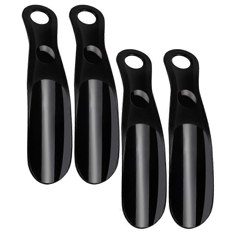 Here's a polished product description for your **4pcs Portable Shoe Horn Set**:
**4 Pack Portable Shoe Horn Set – Ergonomic Durable Plastic Shoe