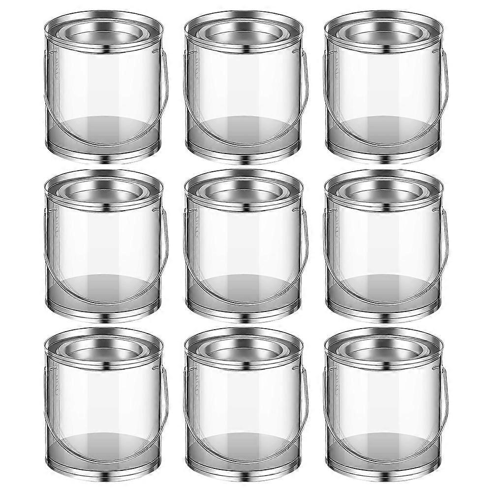 OUNONA 12pcs Transparent Sealed Jars with Handle for Candy Storage Reusable Cookie Jars