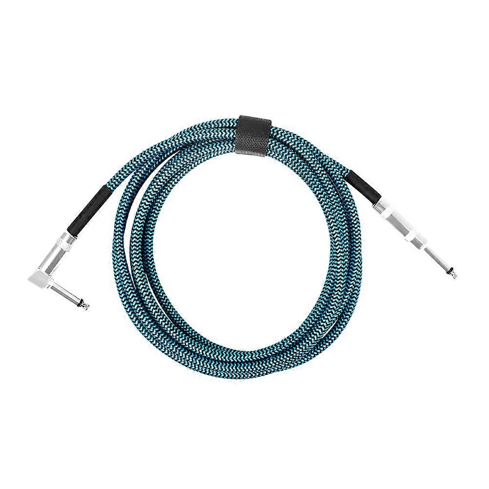 Guitar Audio Cable Noise Reduction Braided Cord for Bass Effects Pedalboard Instruments with Enhanced Sound Quality