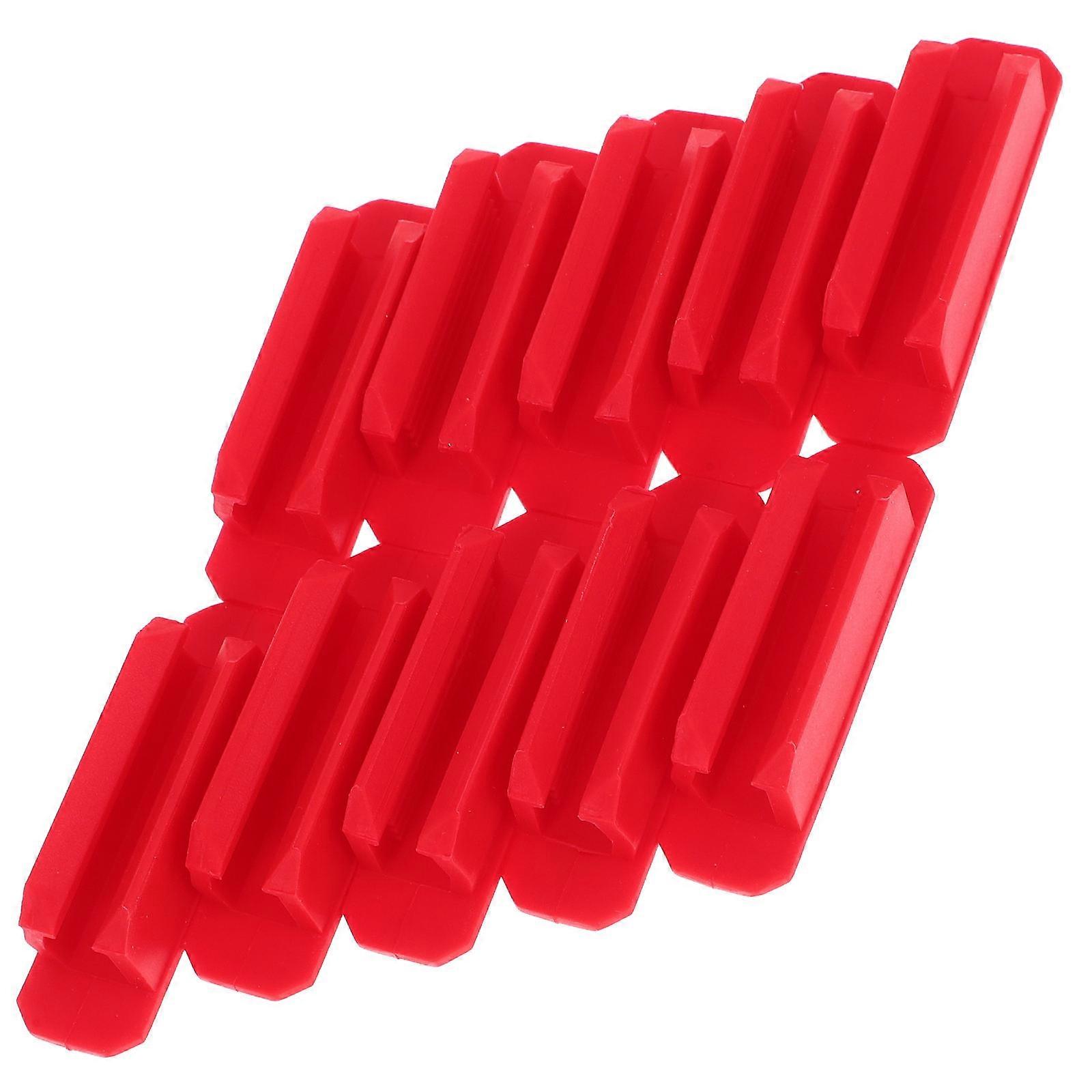 Hemoton 10 قطع حامل قلم صغير مقاطع عملي مكتب علامات حاملي سيليكون القلم المشابك