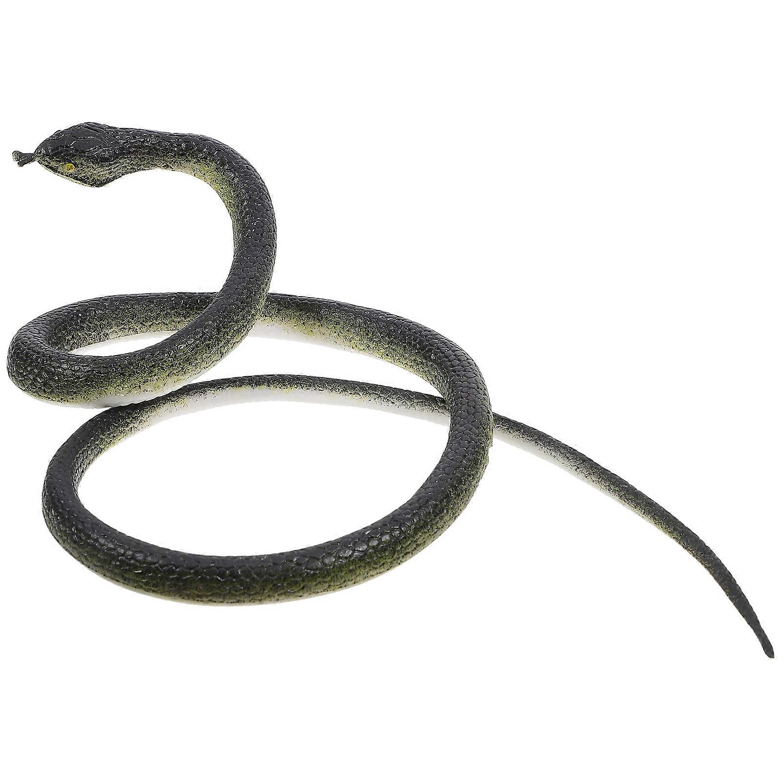 Snake Prank with String Clip PVC Snake Toy for Decoration 1Set