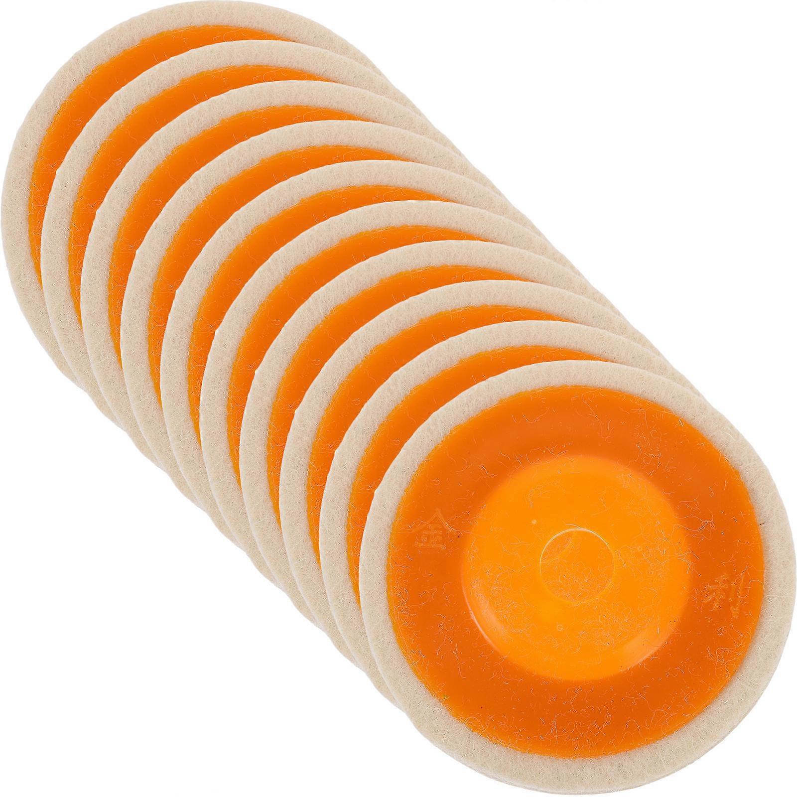 Grinding Wheel For Drill Polishing Wheel Discs Perfect For Angle Grinder 10Set Round Wool Material