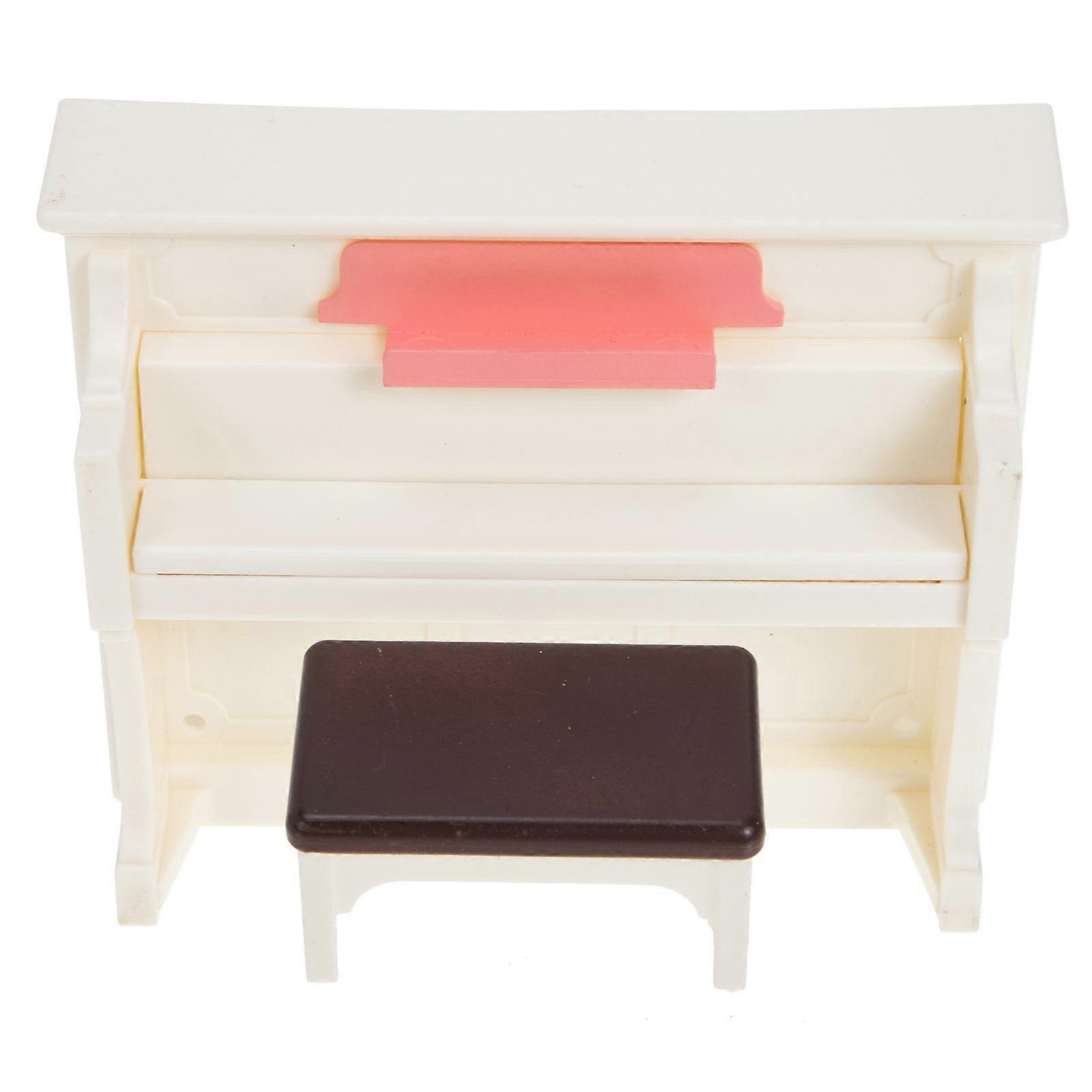 Miniature Furniture Model Set For Creative Role Playing In Dollhouse With White ABS Material 2 Sets