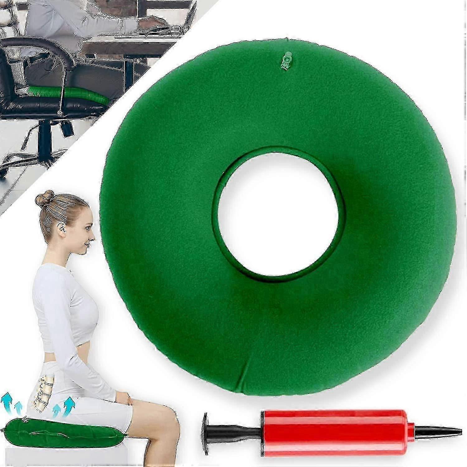 Ortopedisk setepute for smertelindring av haleben med oppblåsbar ring