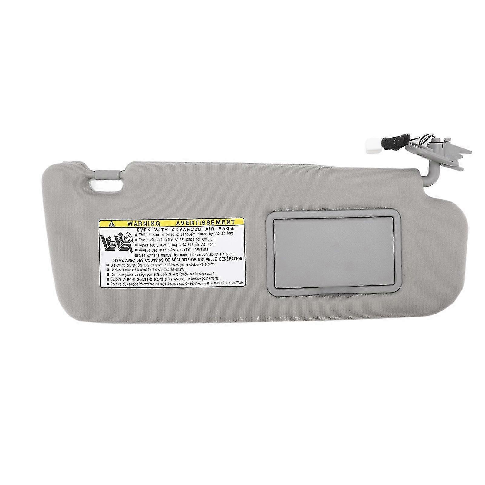 Grey UV Blocking Sunvisor Assy Replacement for Hyundai Sonata 2006-2008 Right Side