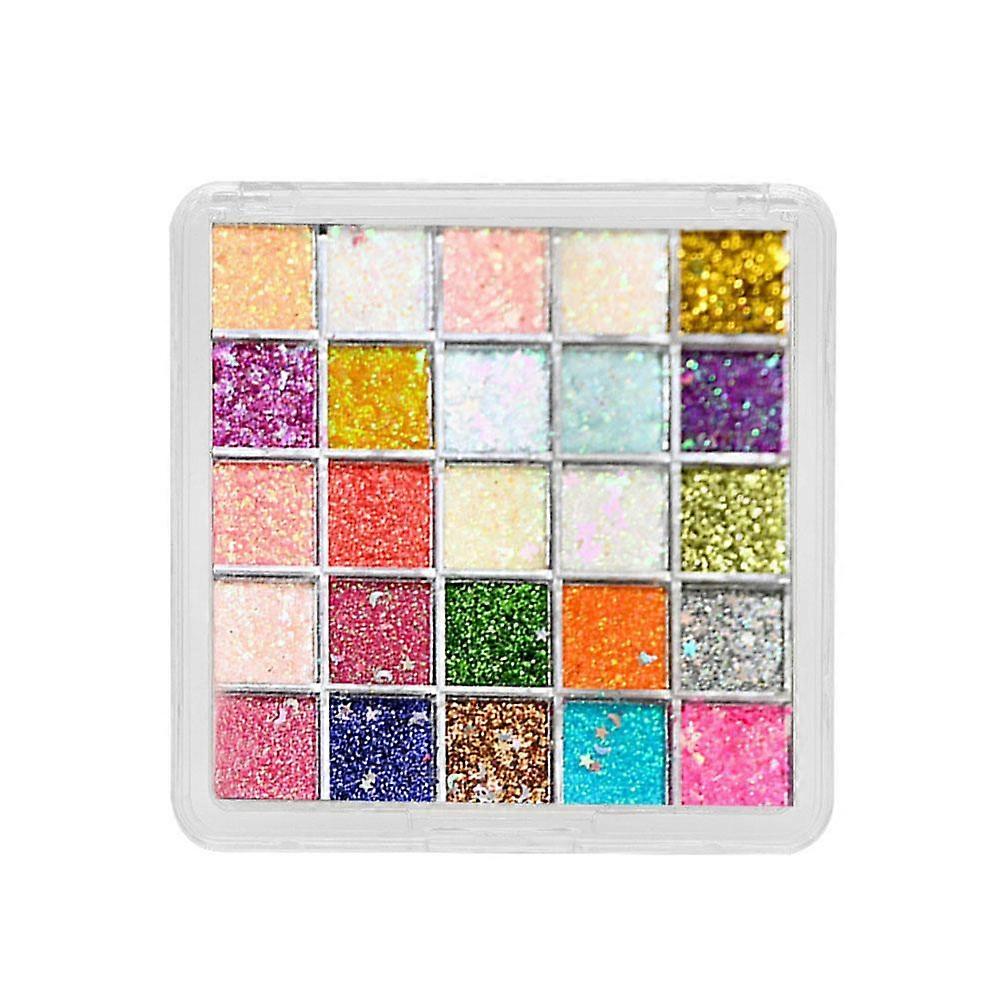 16/25 Color Eyeshadow Palette Highly Pigmented Long Lasting Glitter Makeup Set Easy To Blend For Beginners On The Go