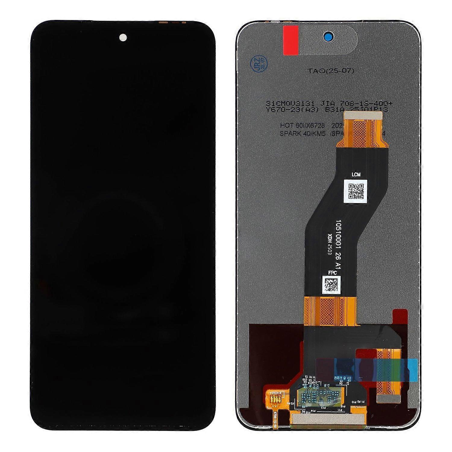 For TECNO Spark Go 2 4G KM4/Spark 40 4G KM5 Grade C LCD Screen and Digitizer Assembly Replacement