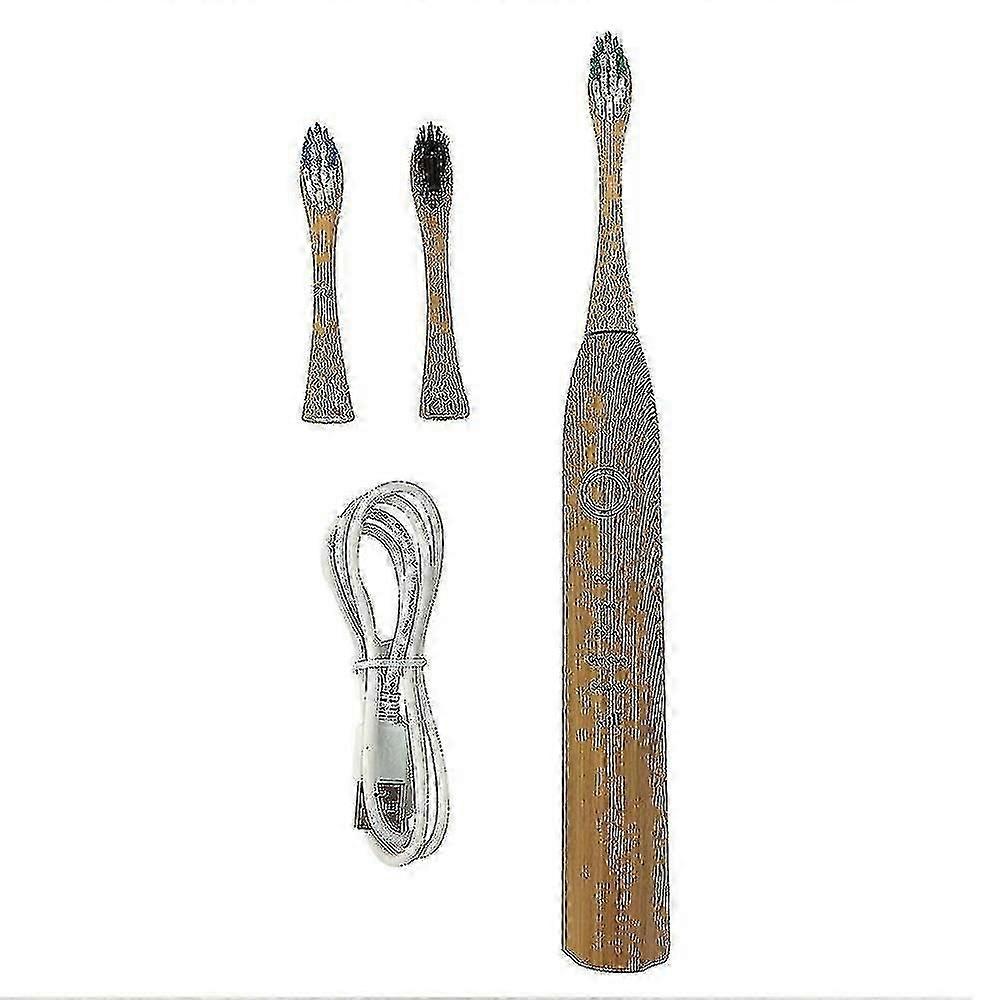 Bamboo Electric Toothbru Nylon Bristles- Biodegradable Eco-friendly Compostable N Reusable