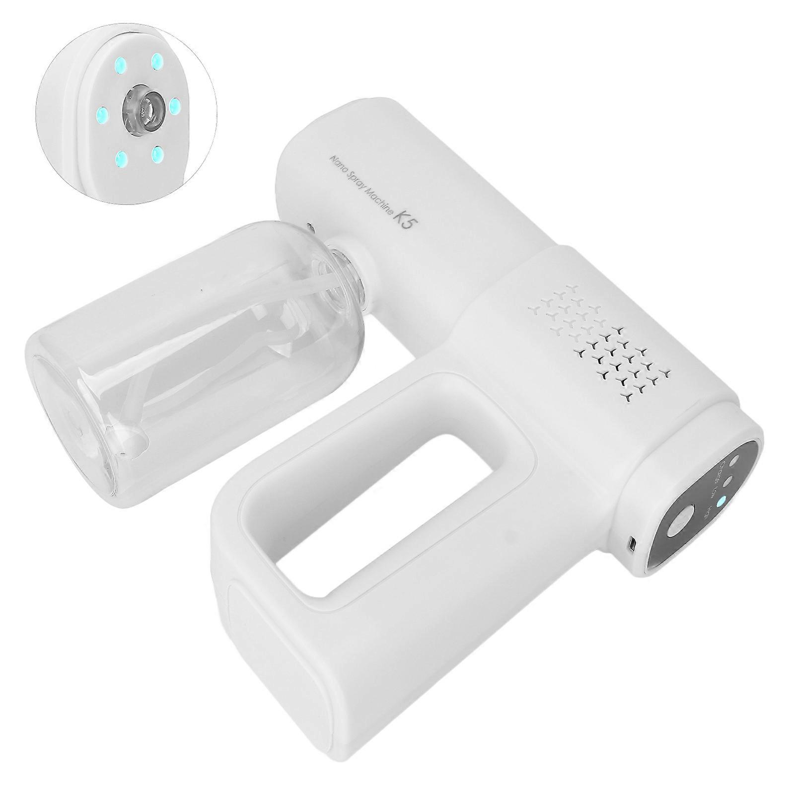 Handheld Nanometer Mist Sprayer 380ml USB Rechargeable White