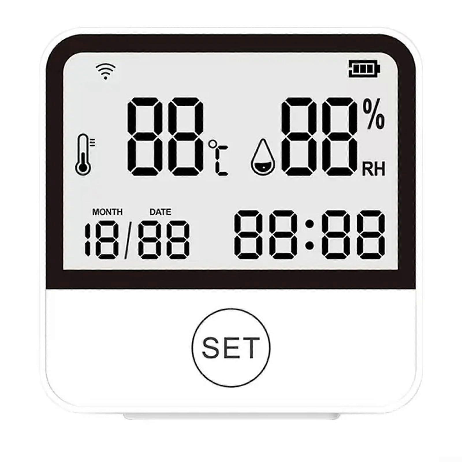 Smart Wireless Indoor and Outdoor Temperature and Humidity Sensor Digital Display Thermometer Hygrometer