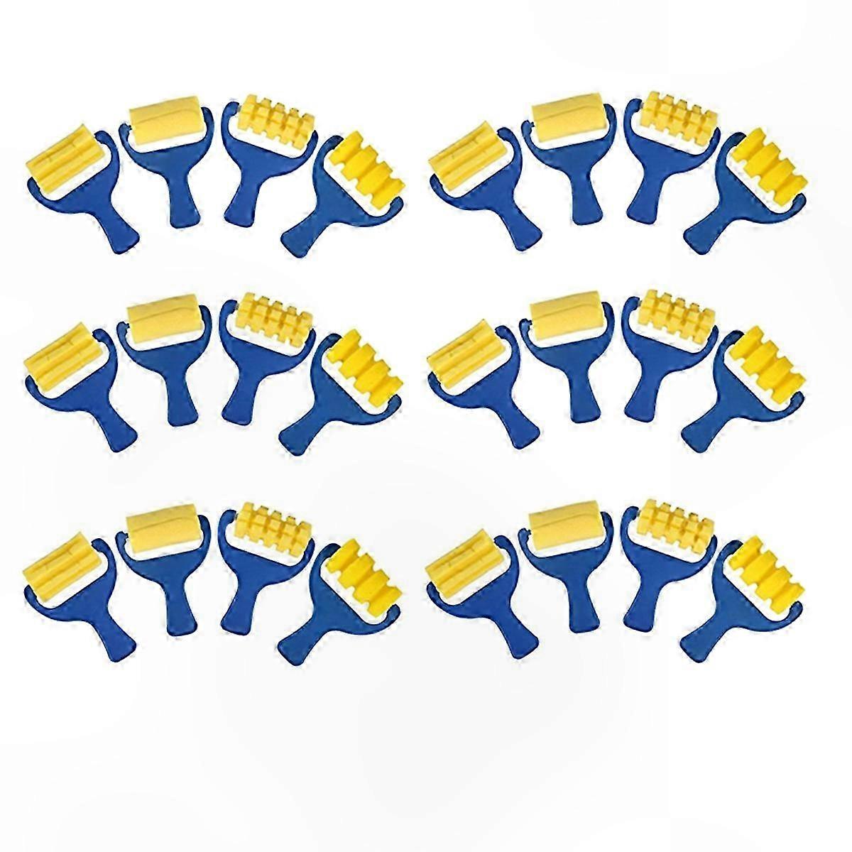 24-Pack Sponge Roller Brushes for Kids Art Projects